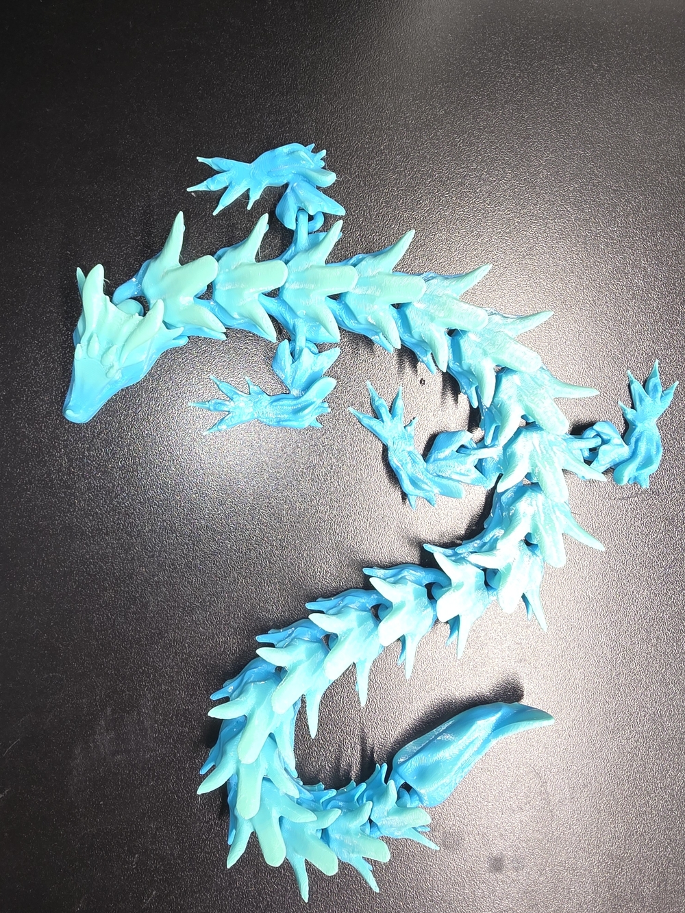 3d Printed Blue/Green Water Dragon